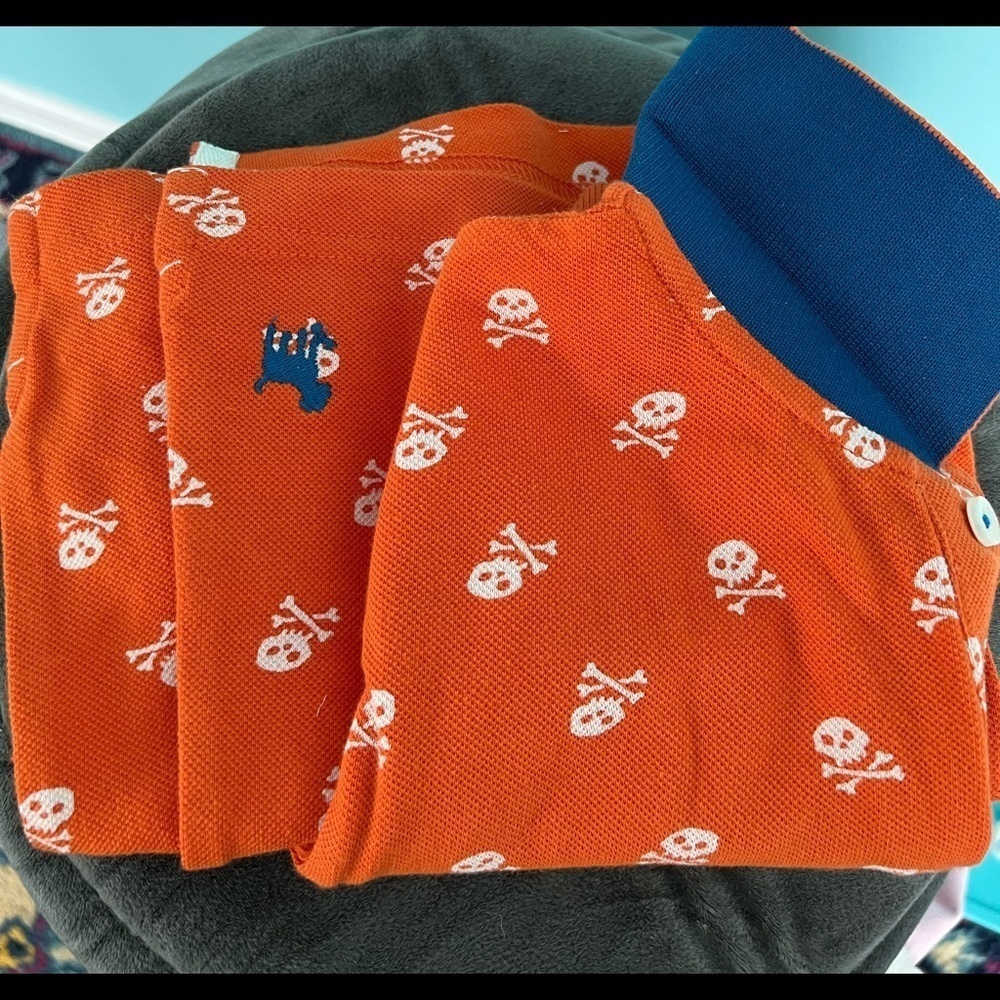 Boden Polo shirt, orange, size 11-12, Brand New no tags,